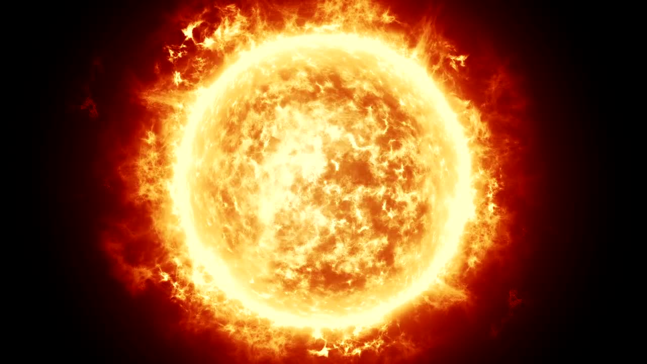 太阳与太阳耀斑动画