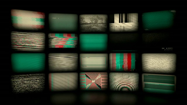 视频墙背景。复古版本(Loopable)