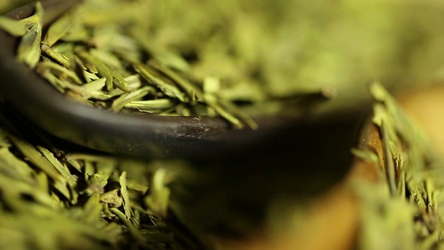 绿茶。拼贴画。