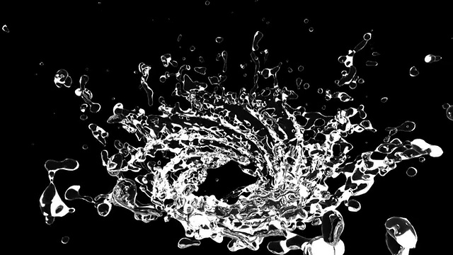 漩涡状的水滴