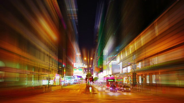 夜晚城市速度生活