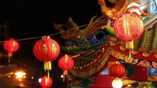 中国的灯笼。