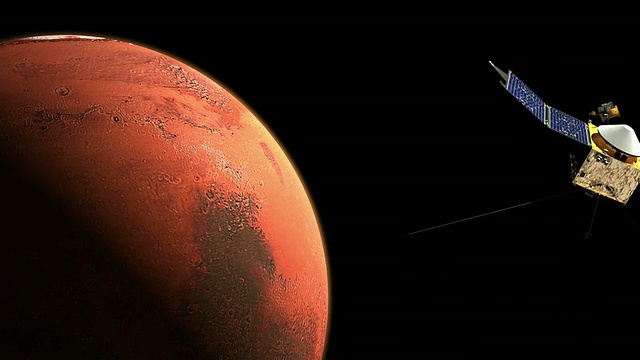 MAVEN飞船进入火星轨道