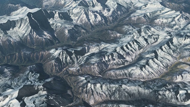 喜马拉雅山上的Ariel景色。