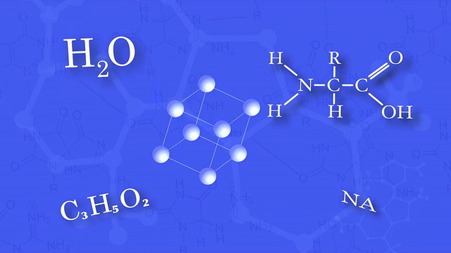 分子蓝色高清