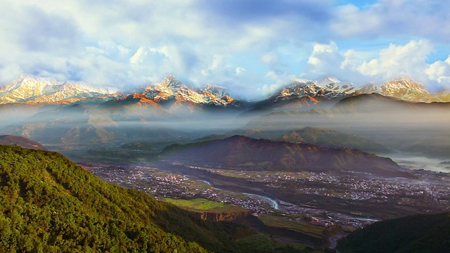 日出在山