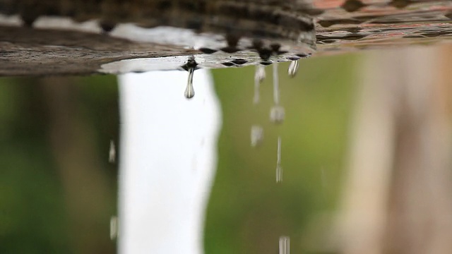 喷泉特写水滴