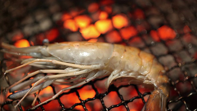 韩式烧烤虾的烹饪时间流逝