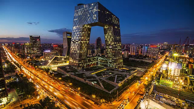 详情图-时光流逝——北京中央商务区建筑天际线，中国城市景观