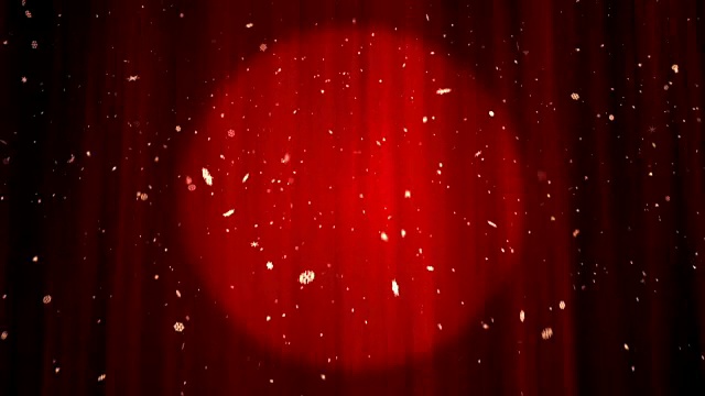 詳情圖-紅色劇場(chǎng)舞臺(tái)幕布-,4K,,可循環(huán)