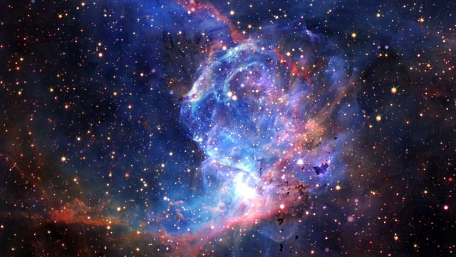 飞入美丽的星云动画