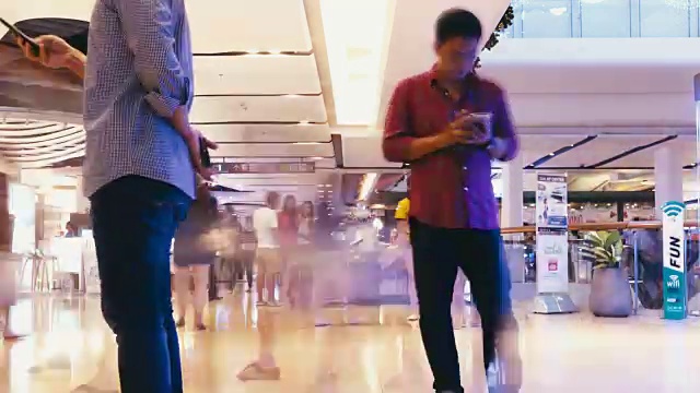 商场内部时间流逝