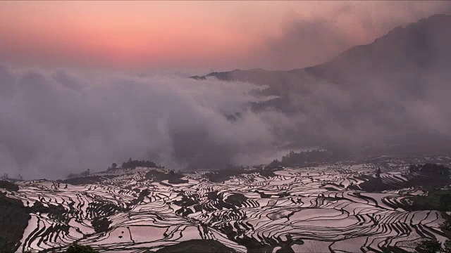 元陽梯田日出時間序列第二部分