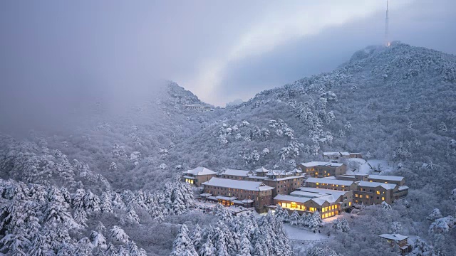 詳情圖-黃山的雪景，時(shí)間間隔4k