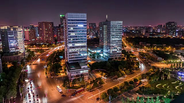 时间流逝——北京夜间城市交通(WS)