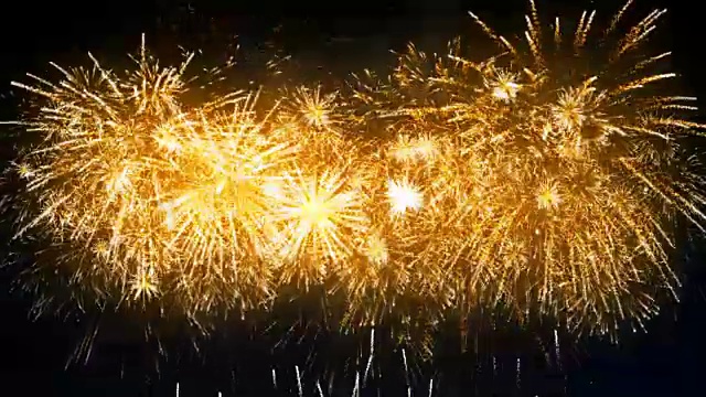 金色烟花汇演