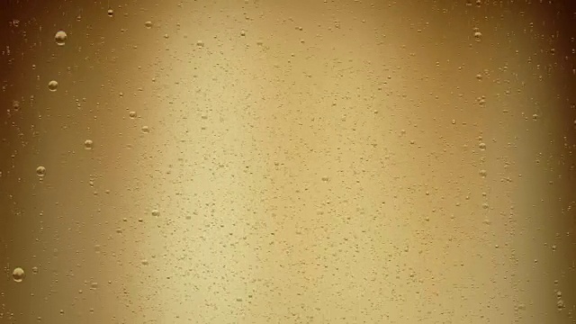 金色背景上的金色香槟泡泡:奢华概念