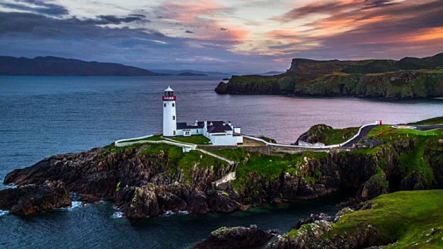 爱尔兰Fanad Head灯塔的天线