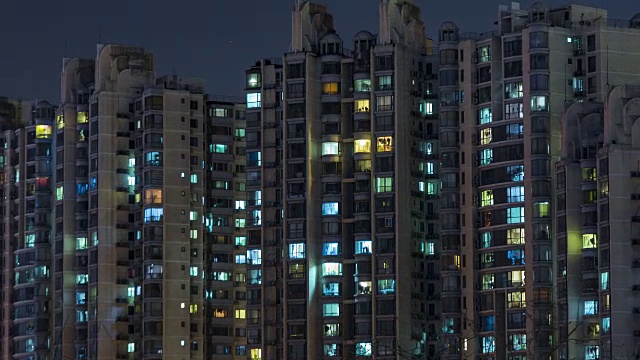 T/L CU HA ZI Residential Area at Night /中国北京