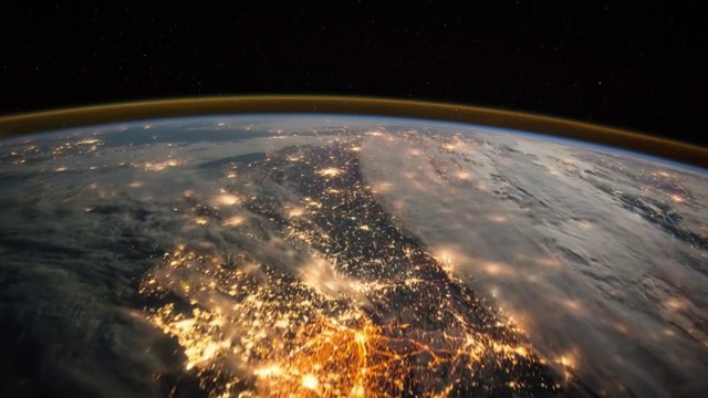 详情图-飞越法国，英格兰和北爱尔兰。从空间。