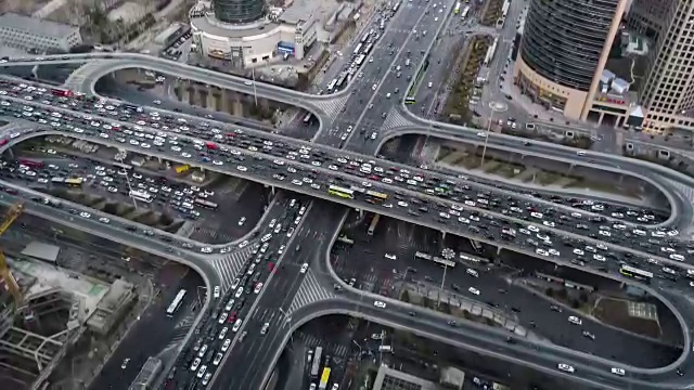 详情图-T/L,WS,HA,TD鸟瞰图北京交通堵塞/北京，中国