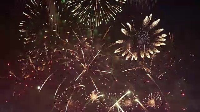 4K格式的烟花视频