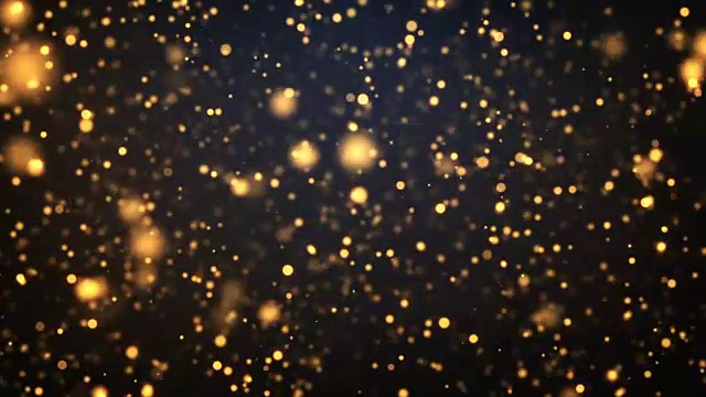 詳情圖-抽象的金色移動粒子背景