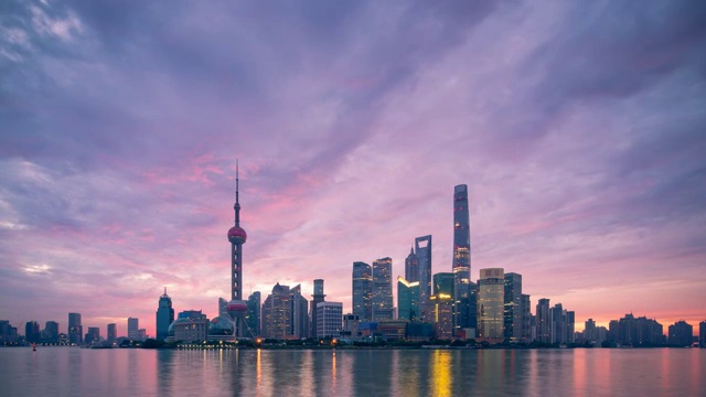 上海天际线日出