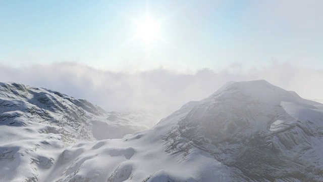 雪山与太阳