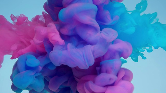 SLOW-MO:多色液体流动