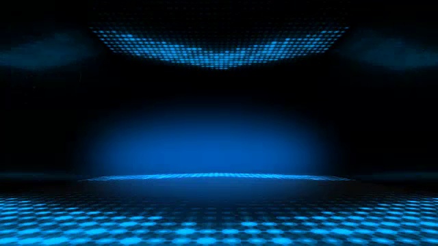 舞台俱乐部led灯光舞蹈背景。无缝循环。