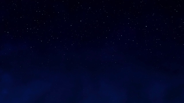 夜空繁星点点，深蓝色的星空背景，烟雾缭绕的天空