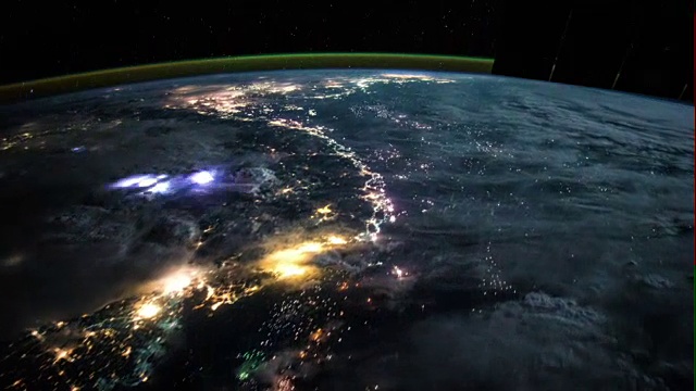 详情图-从太空看地球。真实的视频。没有CGI。来自国际空间站