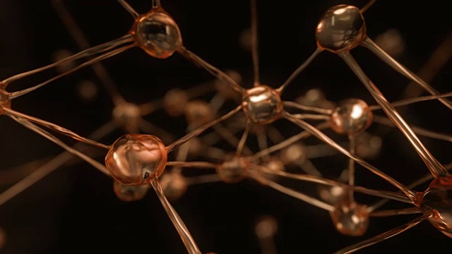 詳情圖-抽象分子，4K超高清動畫