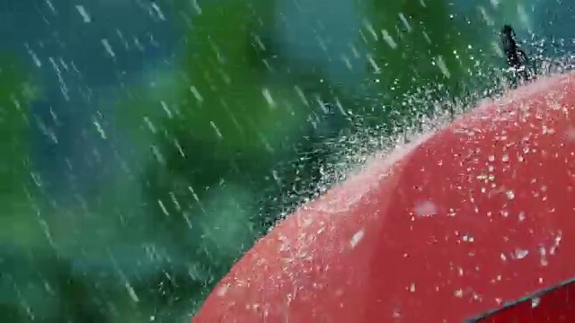 詳情圖-大雨落在紅傘上