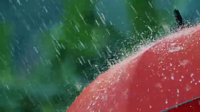 詳情圖-大雨落在紅傘上