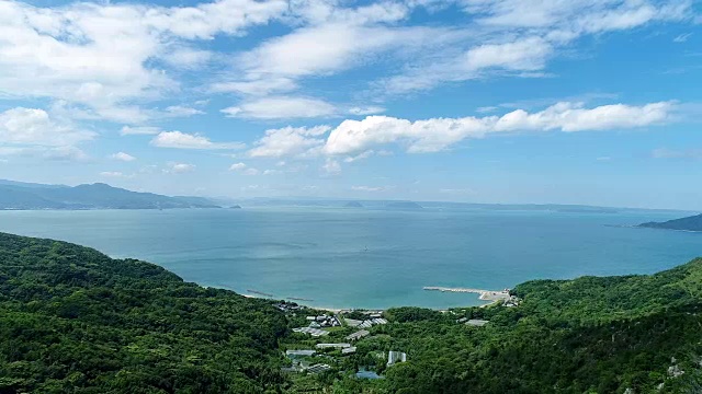 蓝天和大海的景色