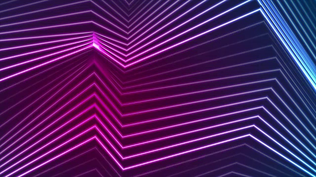 蓝色紫外光霓虹曲线视频动画