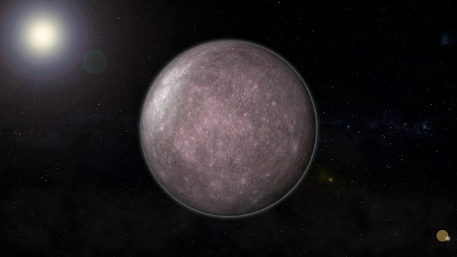 水星在太空中旋转