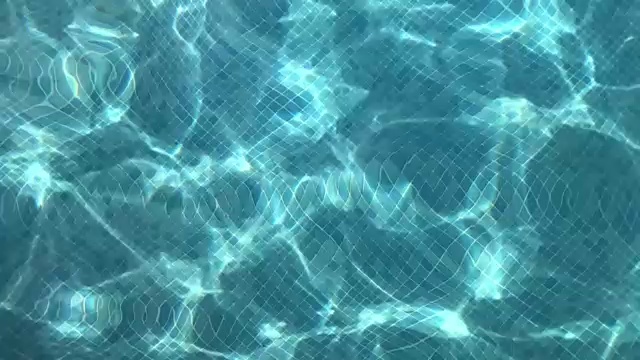 4k游泳池水波纹慢动作