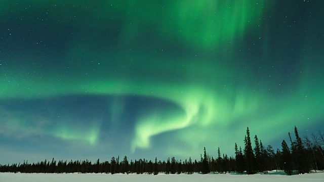 极光在拉普兰的时间流逝