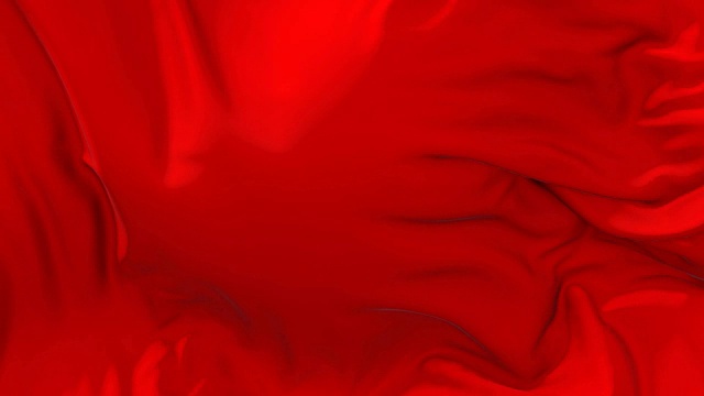 詳情圖-紅旗迎風飄揚慢動作動畫。4K逼真的織物紋理旗幟平穩(wěn)吹在一個刮風的日子連續(xù)無縫循環(huán)背景。