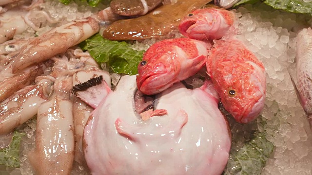 詳情圖-柜臺(tái)市場(chǎng)的冰鮮魚