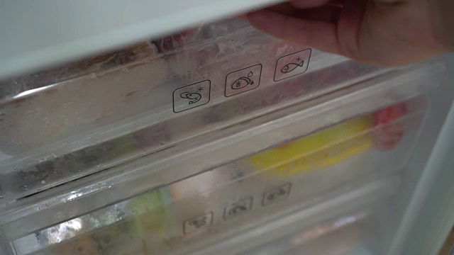 详情图-一个冰箱。储存和冷冻肉类