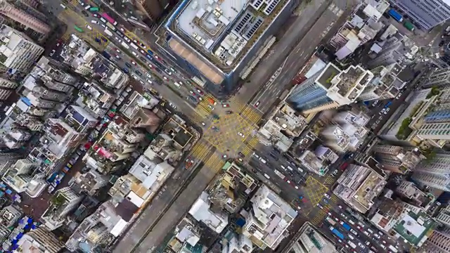 詳情圖-4k放大香港市區(qū)十字路口的超縮圖