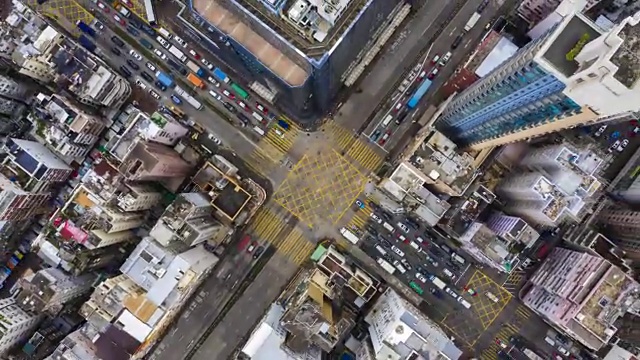 詳情圖-4k放大香港市區(qū)十字路口的超縮圖