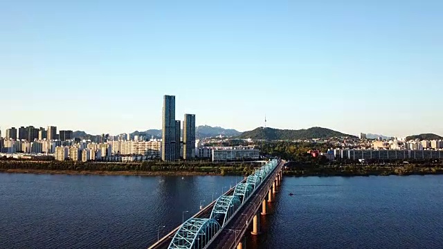 详情图-韩国首尔城市天际线鸟瞰图