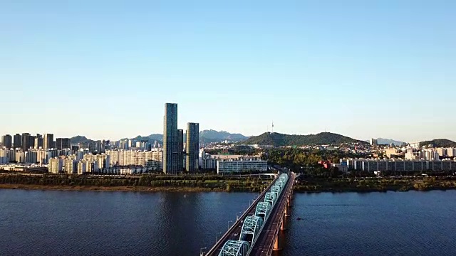 详情图-韩国首尔城市天际线鸟瞰图