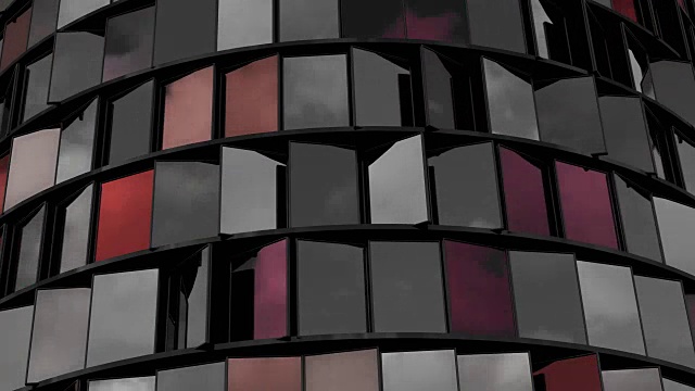 4K抽象建筑背景。