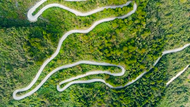 详情图-山路鸟瞰图